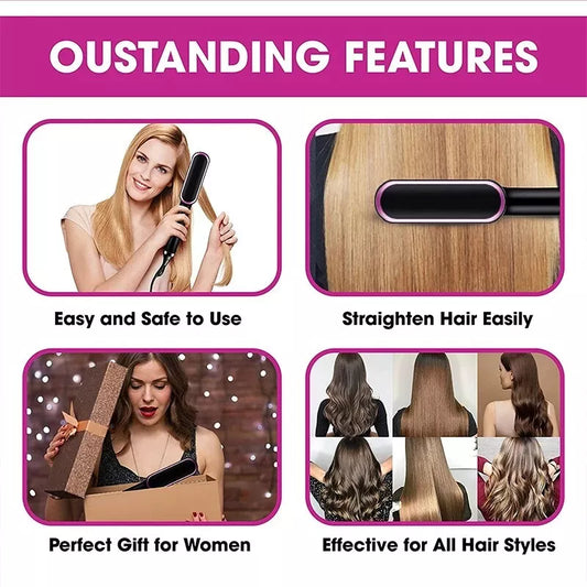 Professional Hair Sraightener Brush Curlingt